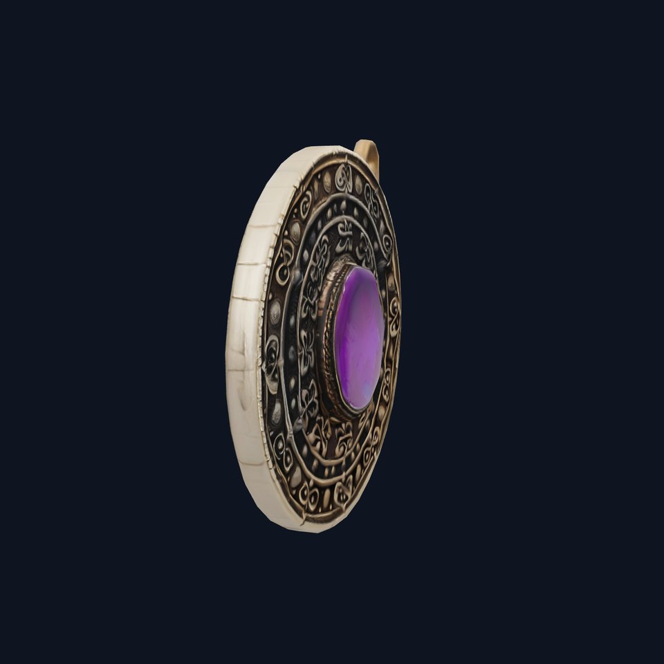 Antique Bronze Amulet model pack